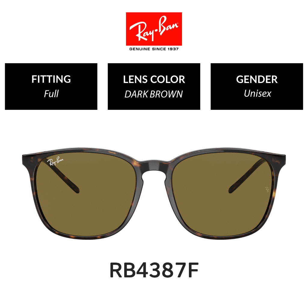 Jual Ray Ban Rb4387f 902 73 Full Fitting Sunglasses 55mm Shopee Indonesia