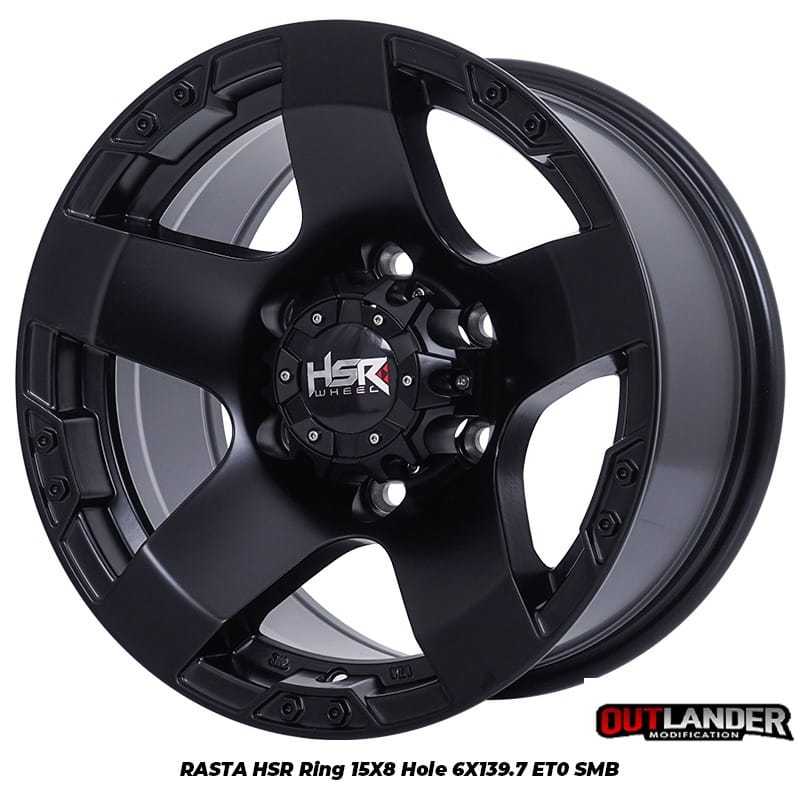 Jual Velg Offroad R Hsr Type Rasta Warna Black Untuk Panther Dmax