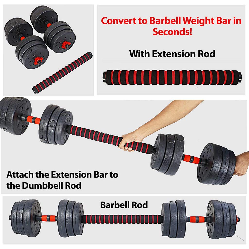 Jual Dumbel / Barbel set 20 kg (Bongkar pasang, atur beratnya), Bahan ...