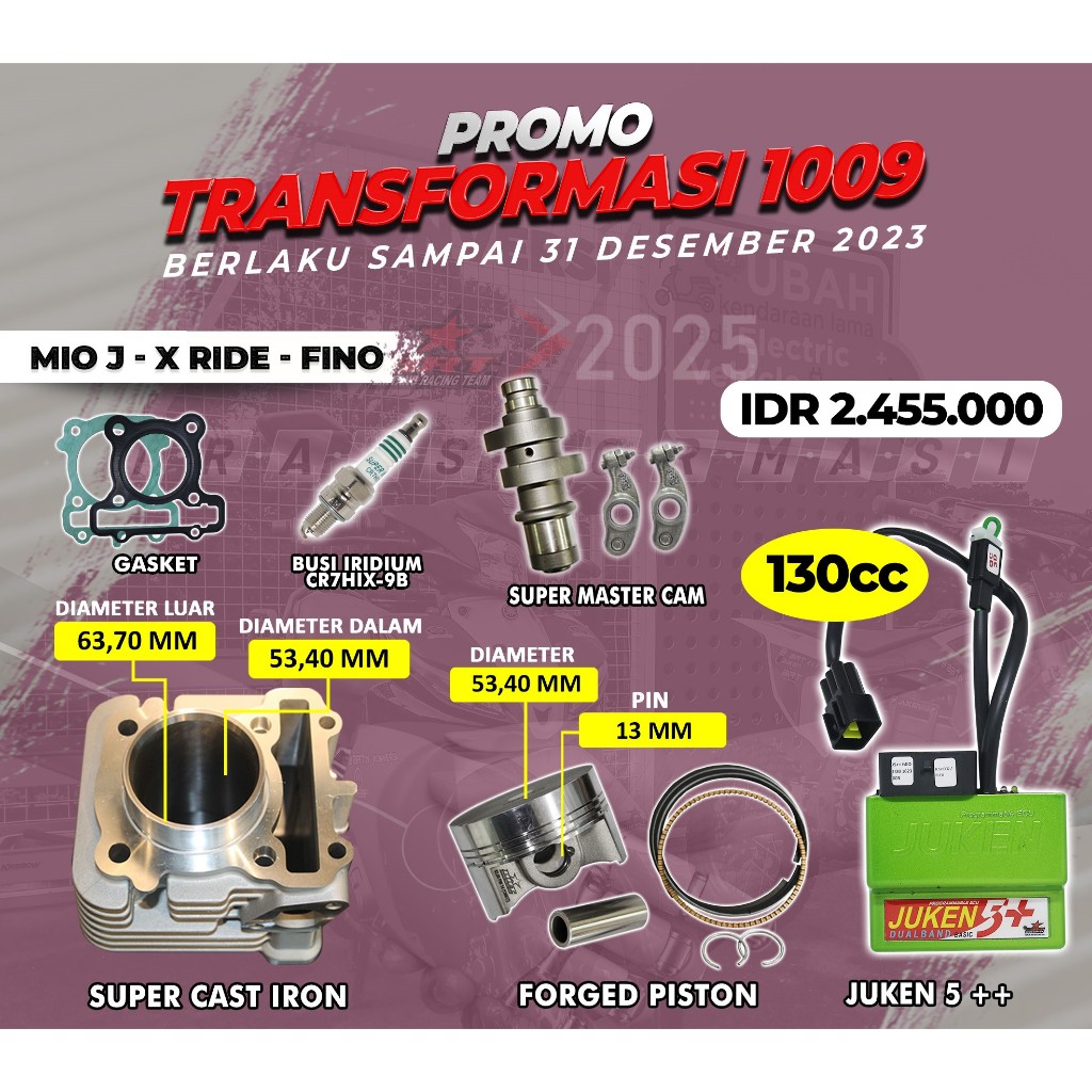 Jual Paket Bore Up Mio J X Ride Fino Cc Brt Shopee Indonesia