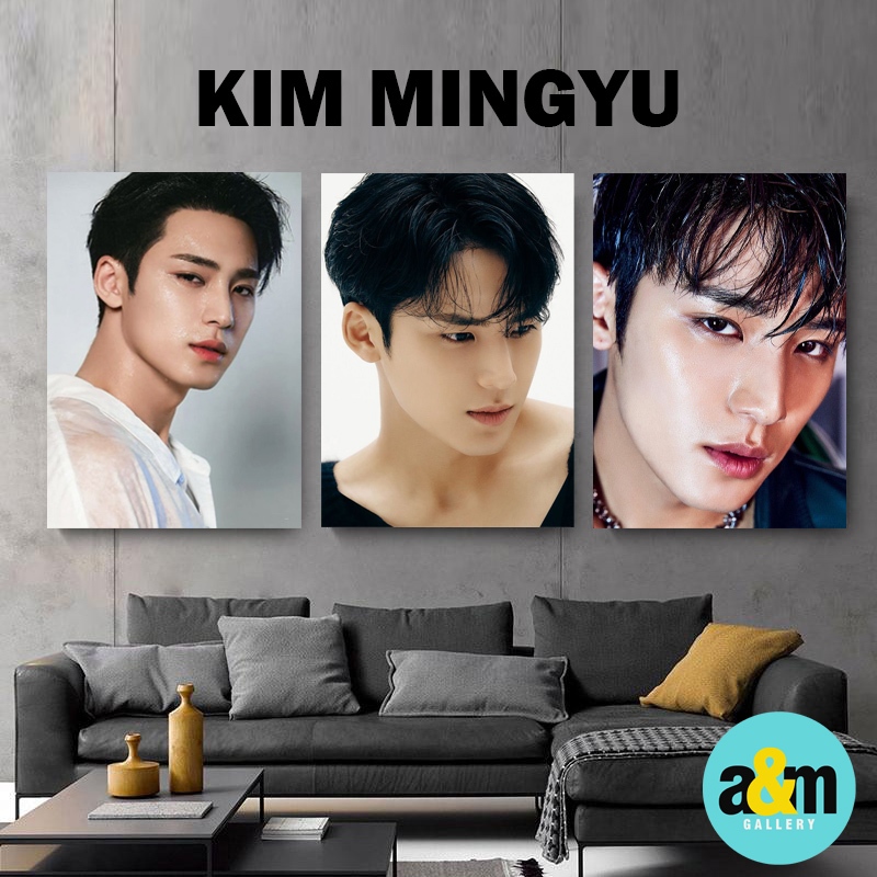 Jual Poster Kayu Kim Mingyu SEVENTEEN I Hiasan Dinding Dekorasi Kamar ...