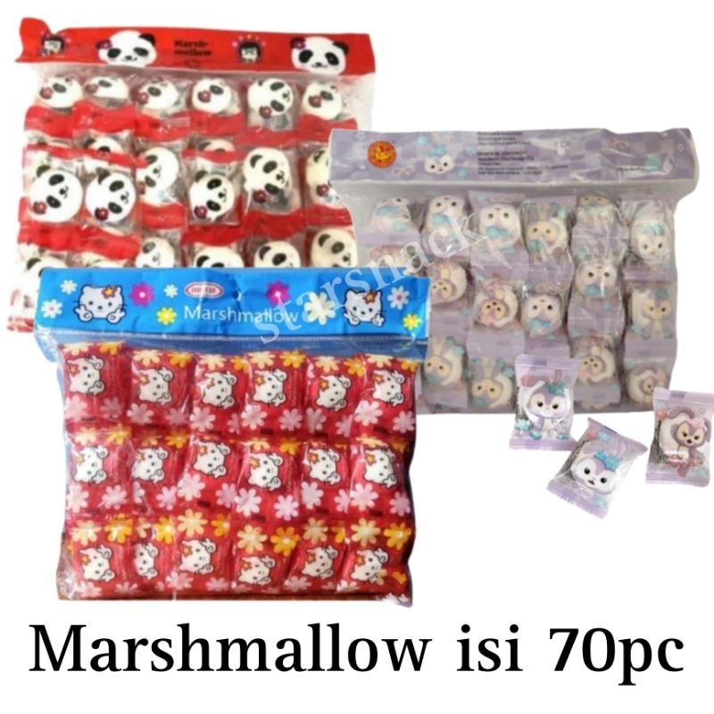 Jual MARSHMALLOW Kitty panda Kelinci isi 70pc/pack Shopee Indonesia