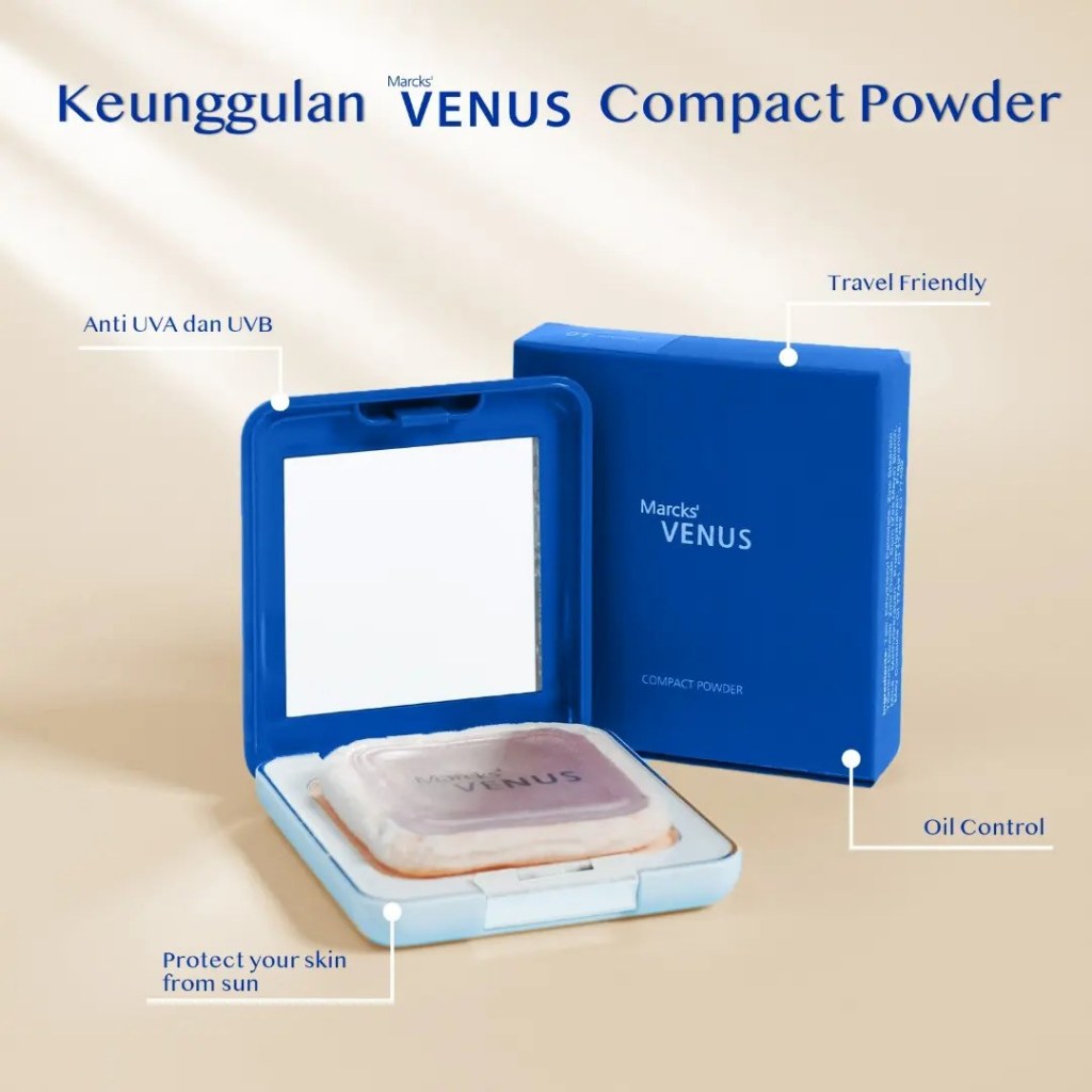Jual Marcks Venus Compact Powder | Shopee Indonesia