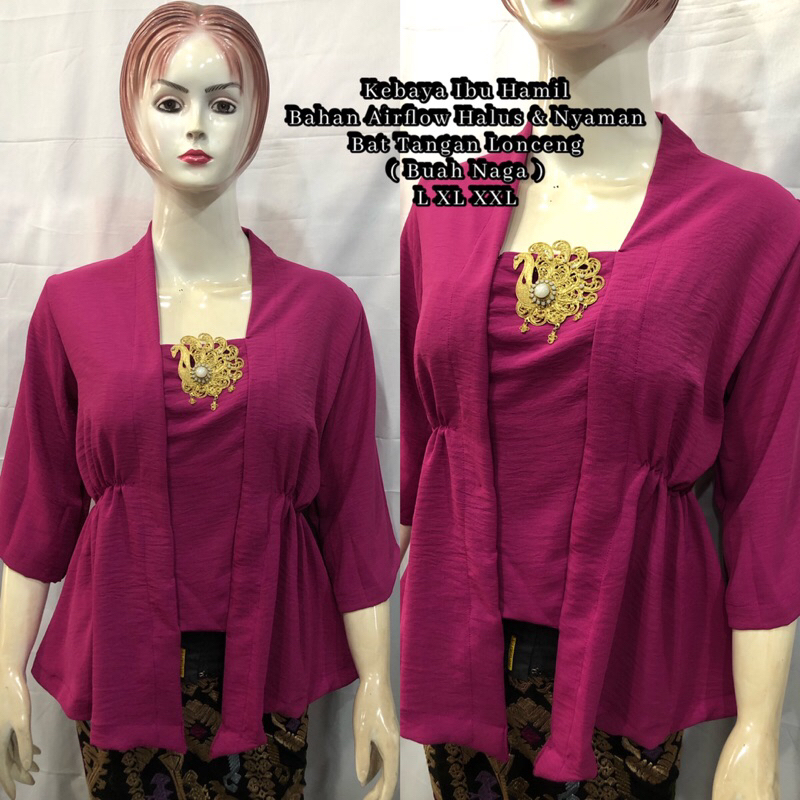 Connexion Airflow Gold Button Blouse Ibu Hamil main image 1
