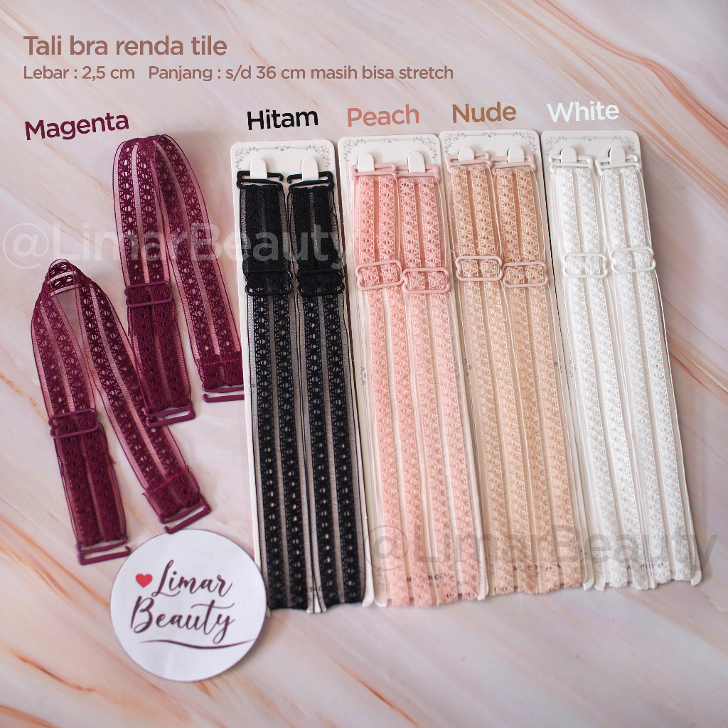 Jual Tali BH bra renda tile korean Strap bra lebar 2.5 CM | Shopee ...