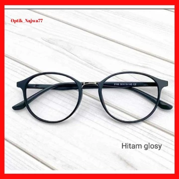 QLA Frame Kacamata Wanita Minus Photocromic Anti Radiasi Kacamata Bulat Oval Lentur
