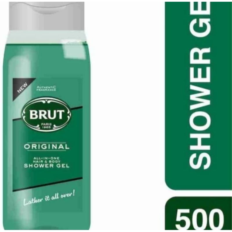 Jual Brut Shower Gel All In One Face and Body 500ml Shopee Indonesia