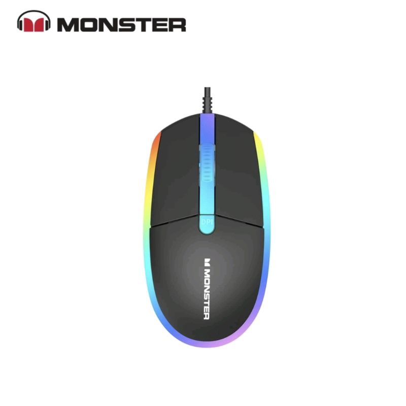 Jual mouse km 01 monster rgb original | Shopee Indonesia