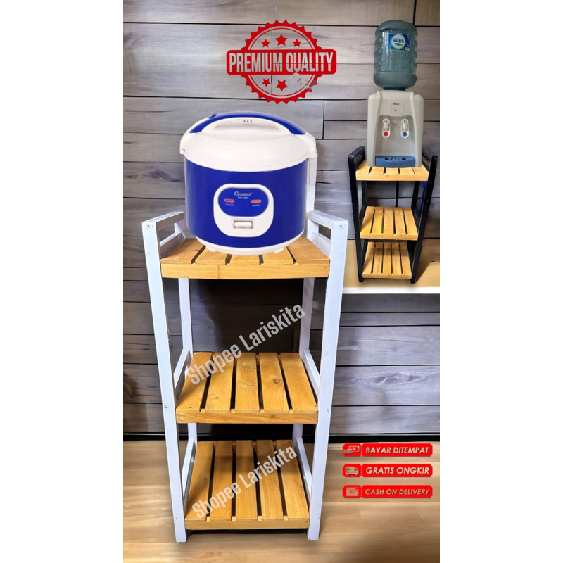 Jual FULL FINISHING Rak Susun Kayu Minimalis Serbaguna / Rak Dispenser ...