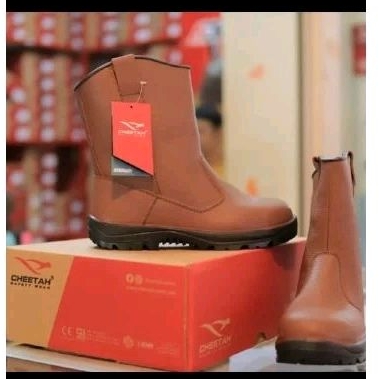 Jual Sepatu Safety Cheetah 7288C/Sepatu safety Cheetah 7288 Coklat