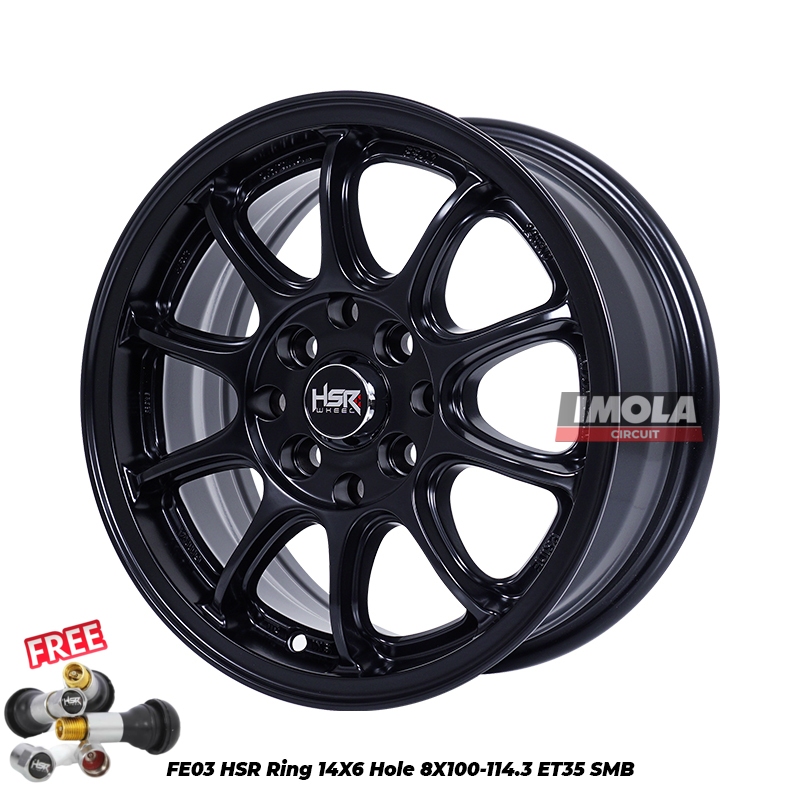 Jual Velg HSR FE03 Ring 14 Velg Mobil R14 Ayla Agya Brio Karimun Wuling