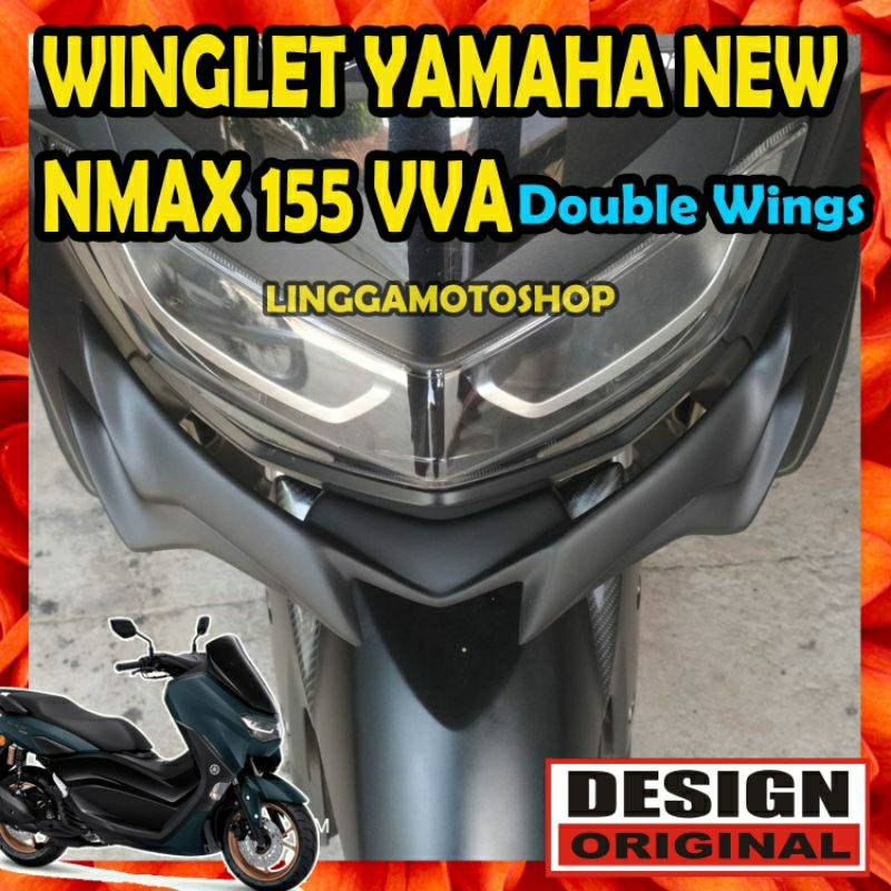 Jual WINGLET YAMAHA NEW NMAX MODEL DOUBLE WINGS 155 VVA * N MAX * N-MAX ...