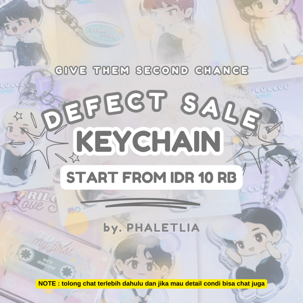 Jual DEFECT SALE KEYCHAIN FANMADE by. Phaletlia | Shopee Indonesia