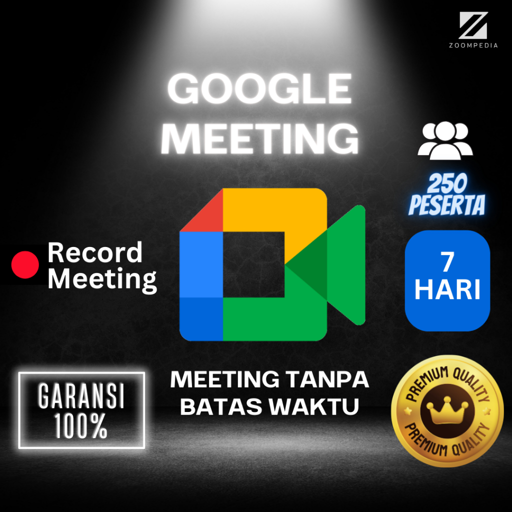 Jual Google Meet Google Meeting Unlimited Duration Bisa Recording Rekam ...