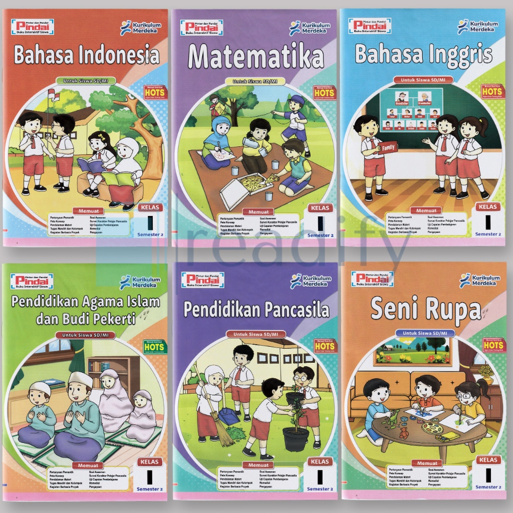 Jual LKS Pindai Kelas 1 SD Kurikulum Merdeka Semester 1 & Semester 2 ...