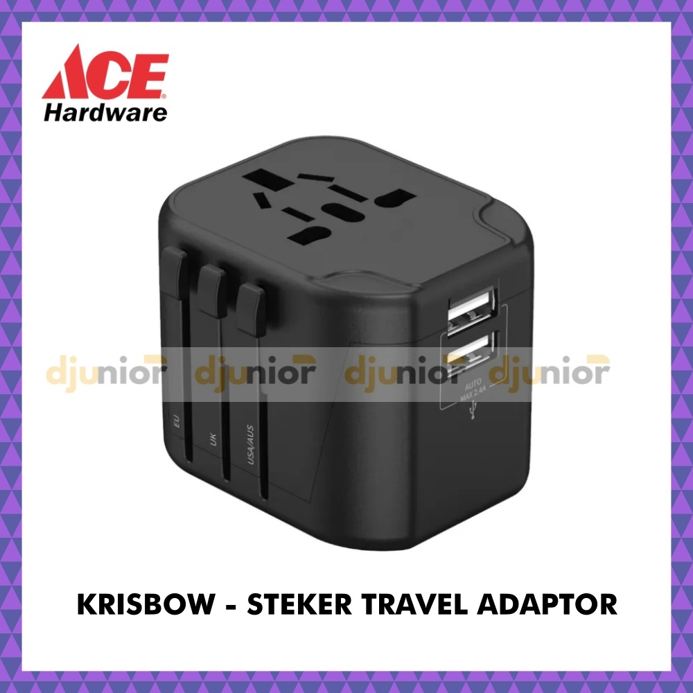 krisbow universal travel adapter