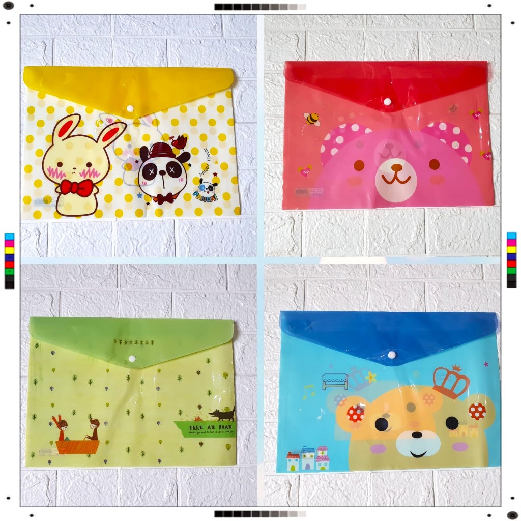 Jual Map Kancing Fancy Karakter Kartun Ukuran A4 | Shopee Indonesia