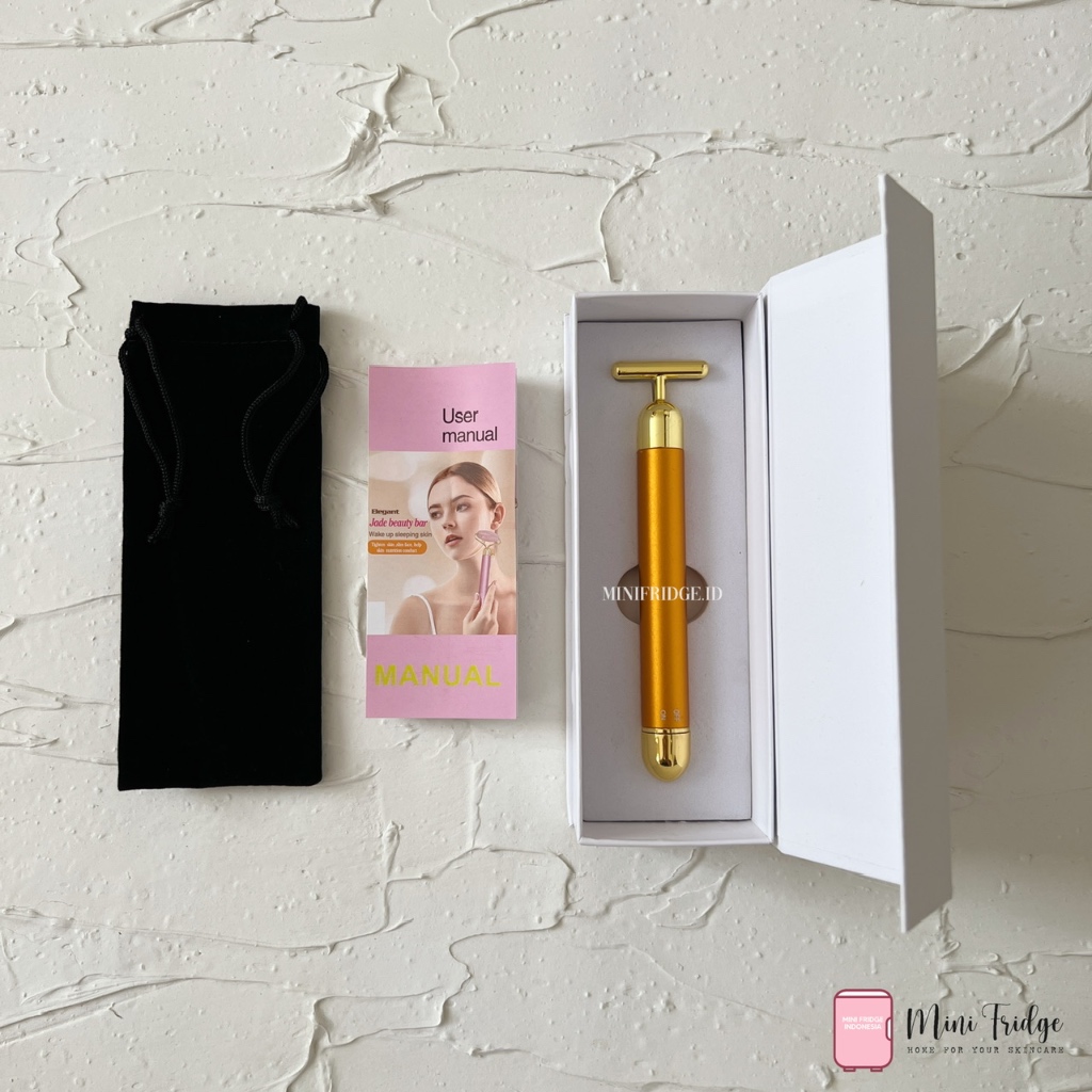 Jual LEIA Electric Energy Beauty Bar alat pijat wajah rose quartz