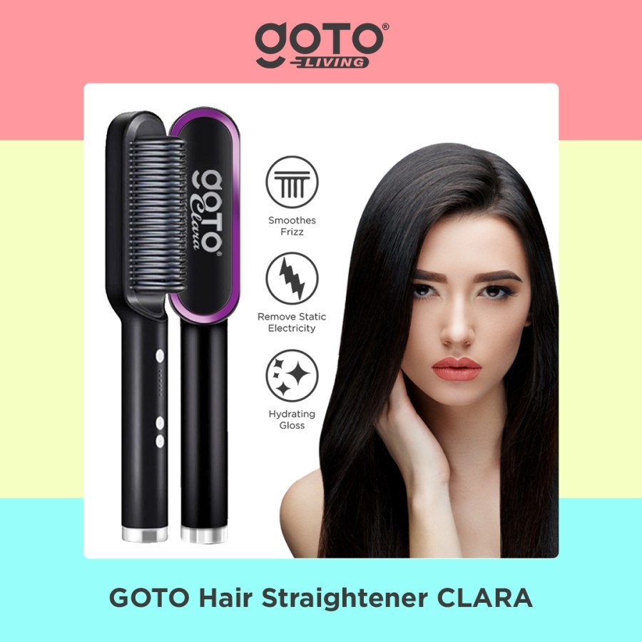 Jual Goto Clara Catokan Rambut Catok Sisir Pelurus Hair Straightener 2 ...