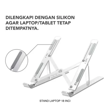 Dudukan Stand Holder Laptop Macbook Notebook IPAD Foldable Adjustable
