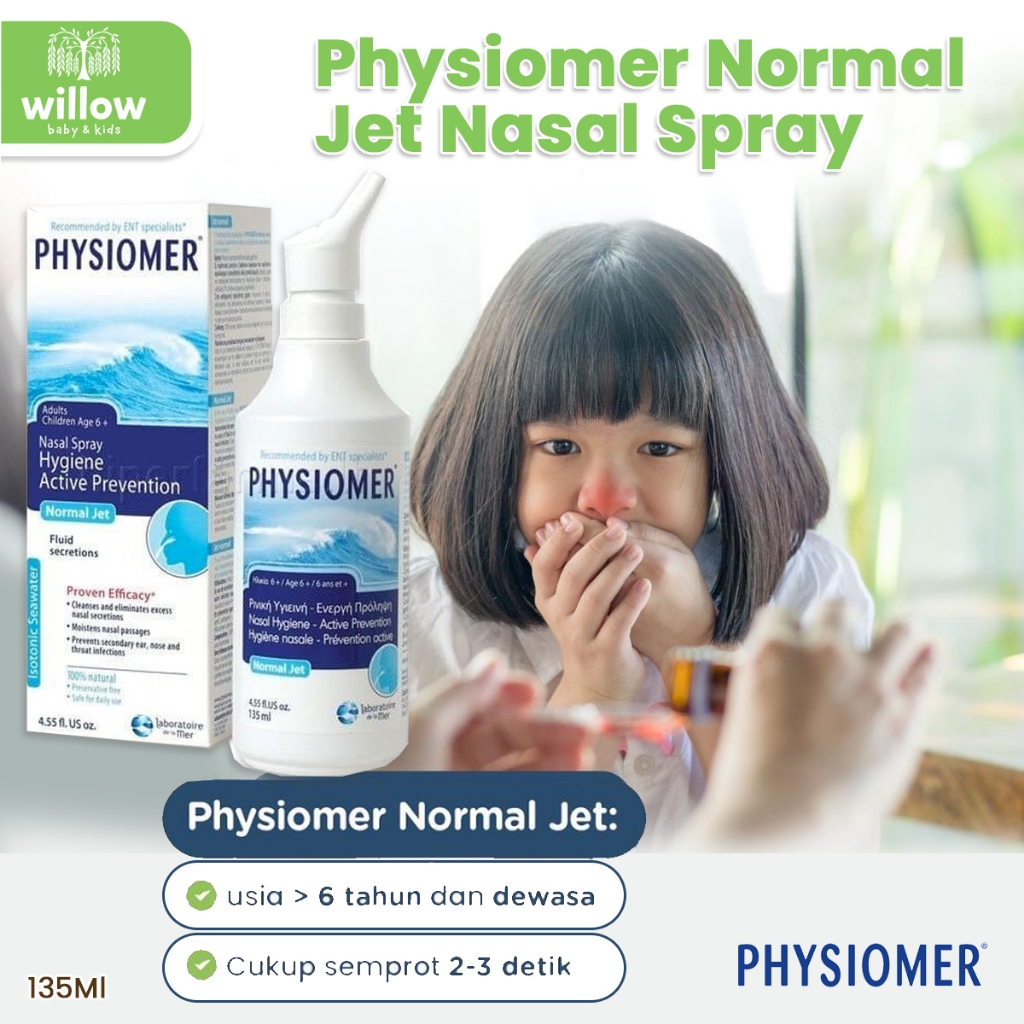 Jual Perawatan Pernafasan - Physiomer Normal Jet Nasal Spray 135ml ...