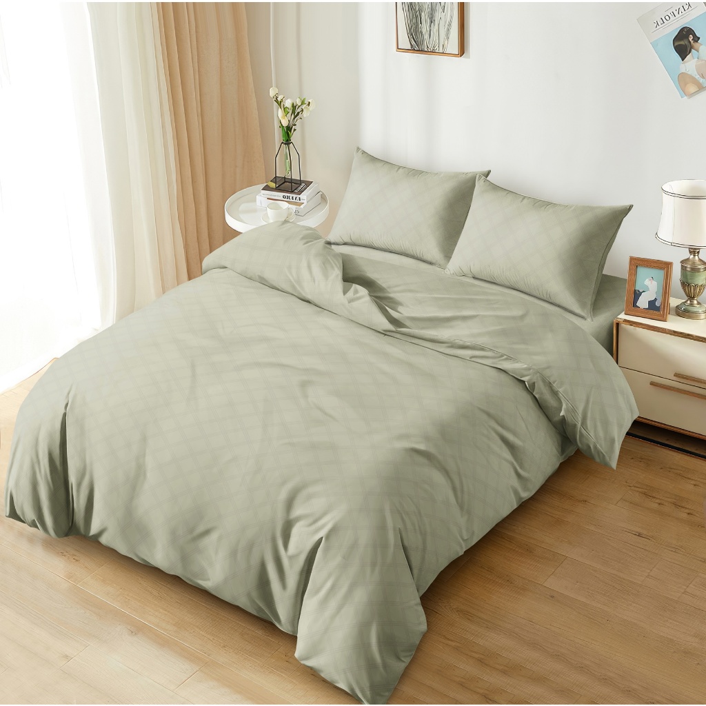 Jual Aloha Bed Cover Set King 180x200 Tinggi 20 Fitted Emboss