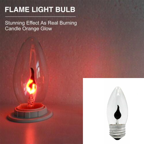 Jual Bola Lampu LED Api Bohlam Candle Light E27 3 Watt W Aesthetic Unik ...