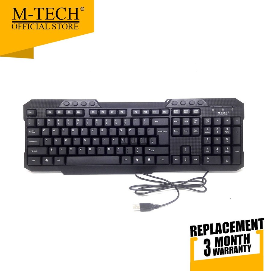Jual M-Tech Original Keyboard PC Laptop Multimedia Full Size MTK-03 ...