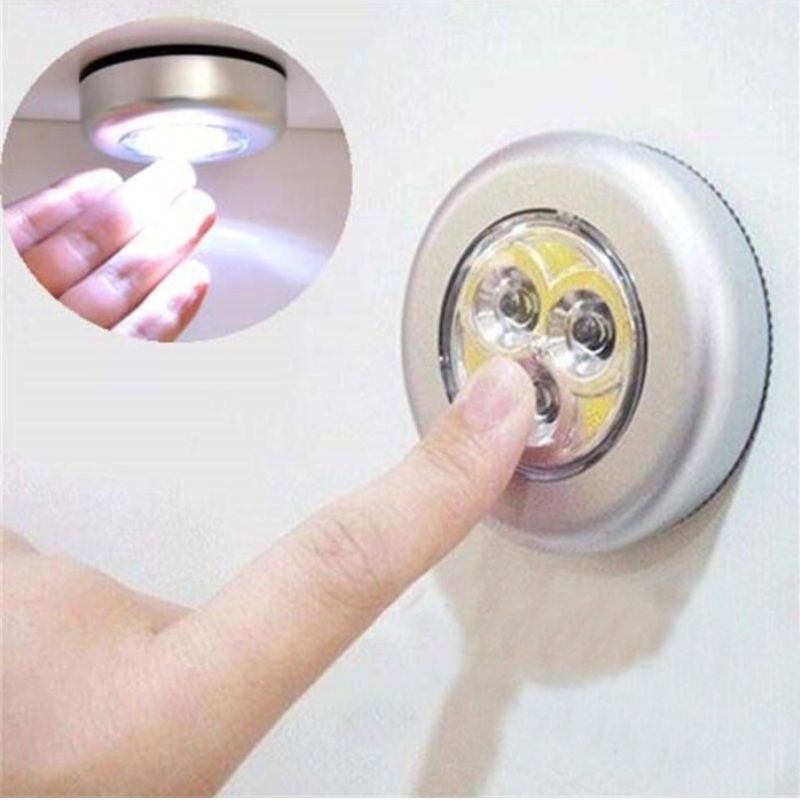 Jual Lampu Tempel LED Baterai Dinding Stick Click Touch Lamp Emergency ...
