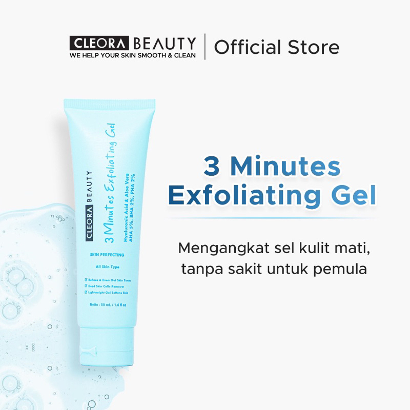 Jual Cleora Exfoliating Gel 50gr With AHA BHA PHA Exfoliasi Wajah Untuk Wanita Pria With