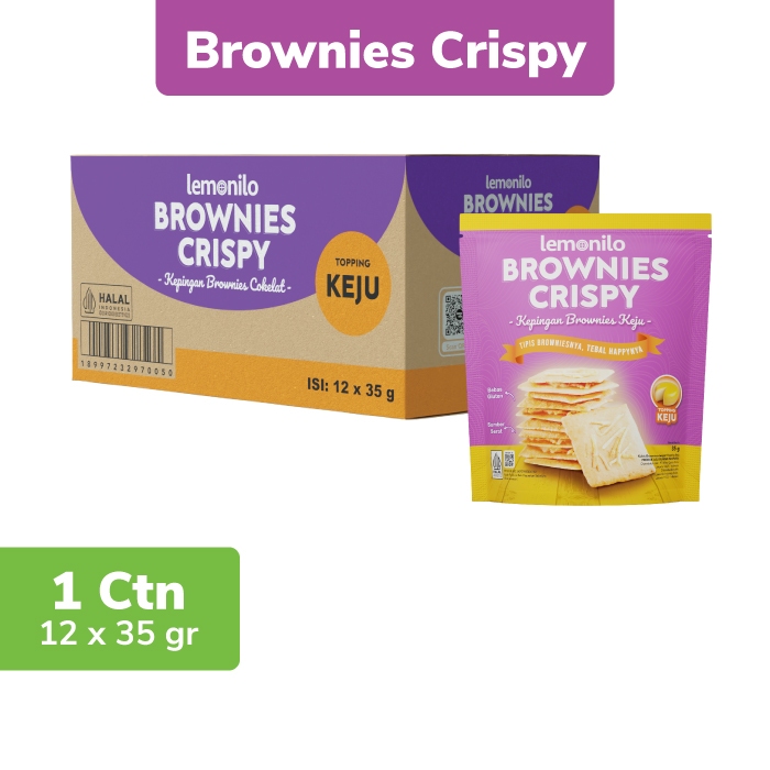 Jual Pcs Lemonilo Brownies Crispy Keju G Shopee Indonesia