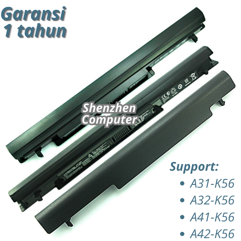 Batteria 2600mAh compatibile con Asus A31-K56 A32-K56 A41-K56 A42-K56