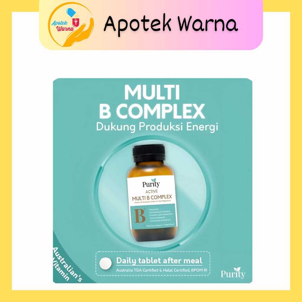 Jual PURITY ACTIVE MULTI B COMPLEX 60 TABLET SELAPUT | Shopee Indonesia