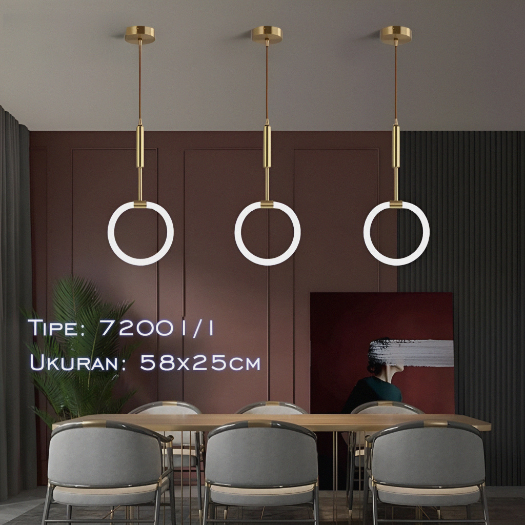 Jual Lampu Gantung Hias Minimalis Modern Cabang 1 Untuk Meja Bar Ruang ...