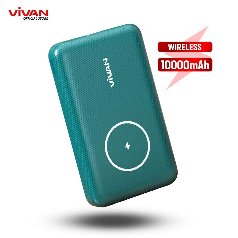 VIVAN MagBank 10000 mAh Wireless 3 Output Fast Charging 20W QC3.0 PD Magnet Powerbank VPB-W12