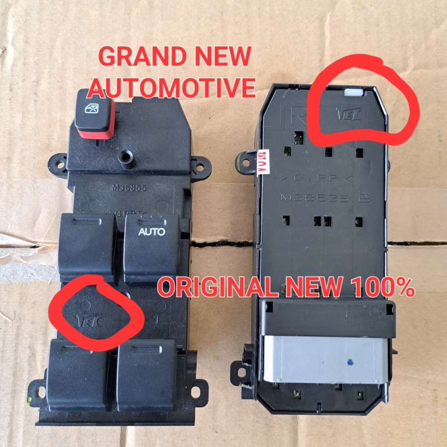 Jual Saklar switch power window depan kanan Honda brio mobilio original