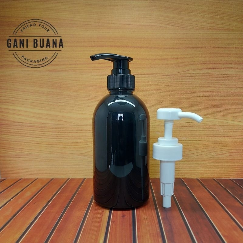 Jual BOTOL PUMP 500ML HITAM TEBAL NECK 33/BOTOL PUMP 500ML HITAM ...
