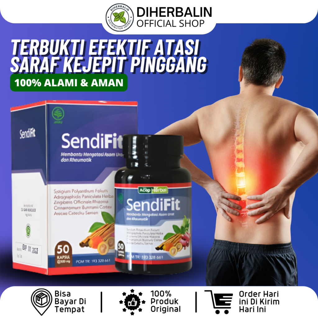 Jual Obat Saraf Kejepit Pinggang Dan Kaki Sakit Pinggang Nyeri Bokong