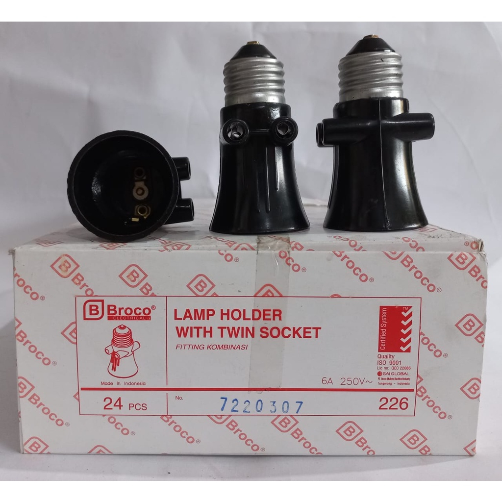 Jual Broco Fitting Kombinasi Fitting + 2 Colokan Broco BC 226, Grosir ...