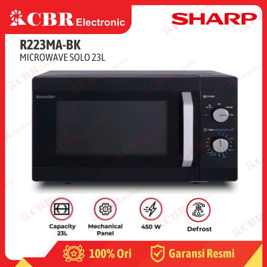 Jual Microwave SHARP R-223MA-BK (23L / Solo) | Shopee Indonesia