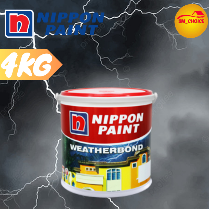 Jual NIPPON PAINT WEATHERBOND 4KG WEATHER BOND 2,5LT CAT TEMBOK ...