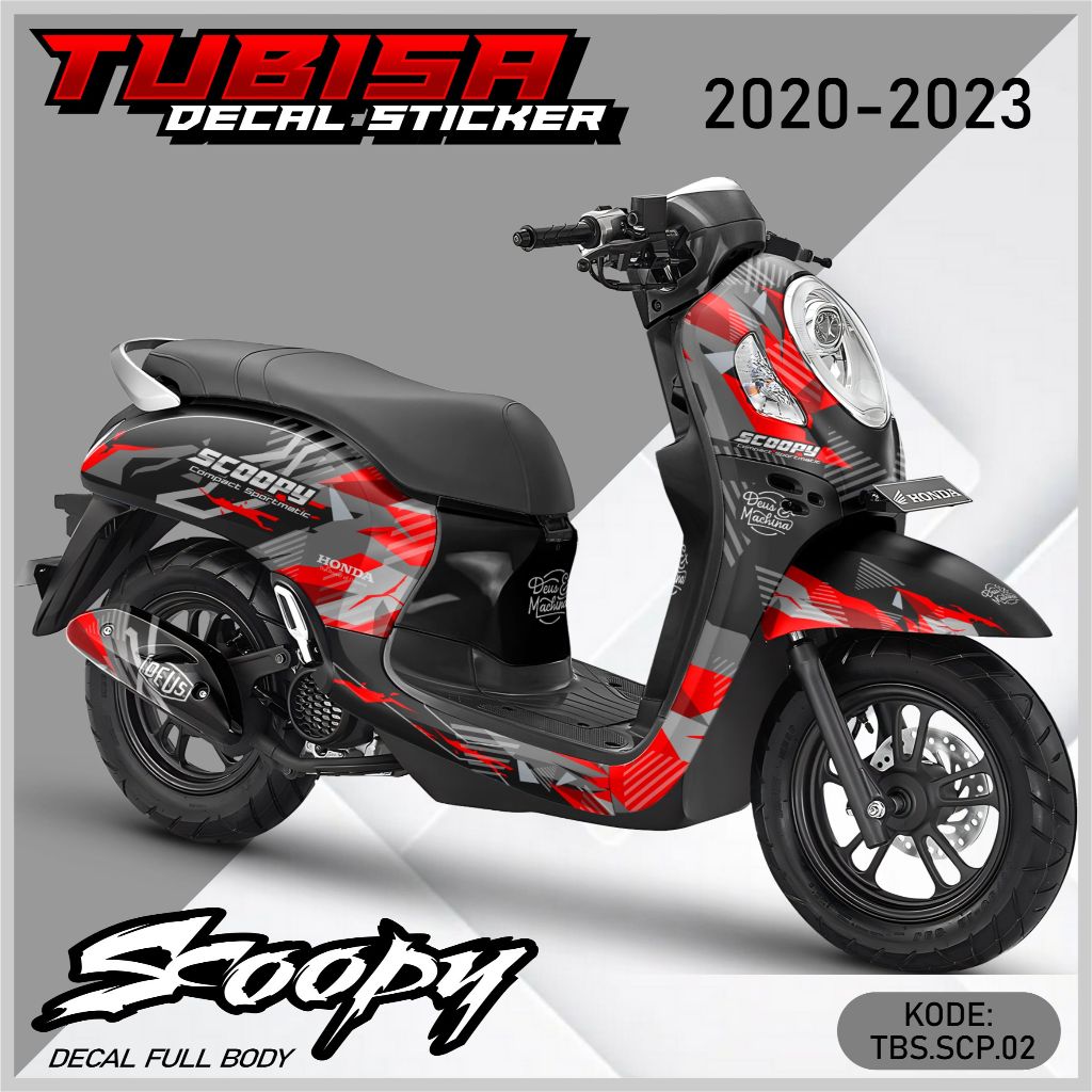 Jual Decal Stiker Full Body Scoopy New 2020 - 2023 Premium Racing. TBS ...