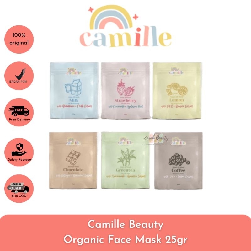 Jual Masker Camille Beauty Organic Face Mask by Camille Beauty Masker