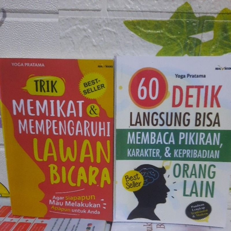 Jual Paket 2 Buku 60 Detik Langsung Bisa Membaca Pikiran Karakter Dan ...