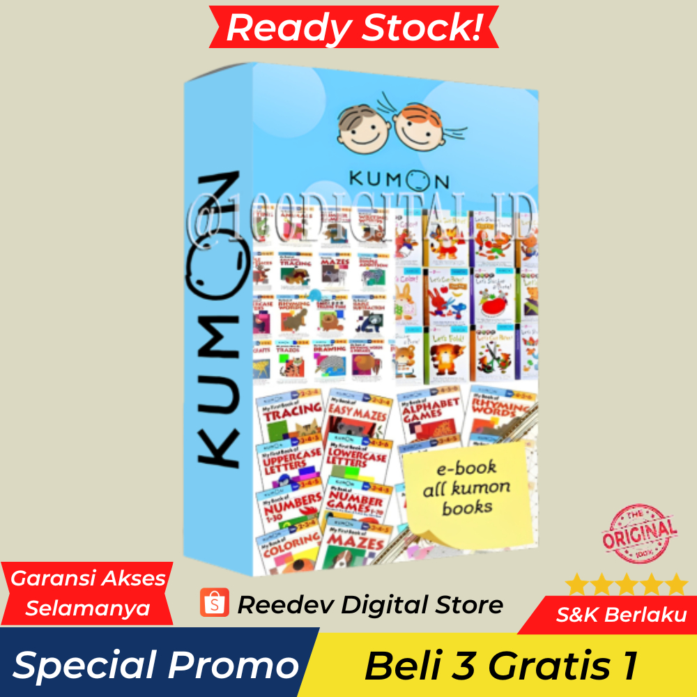 Jual [Lengkap] KUMON PAKET LENGKAP Semua Level Usia 2-8 THN - Materi ...