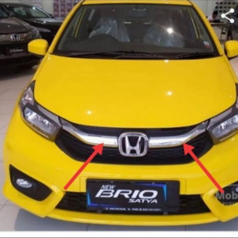 Jual List Grill Honda Brio Rs Crhome Original Honda Shopee