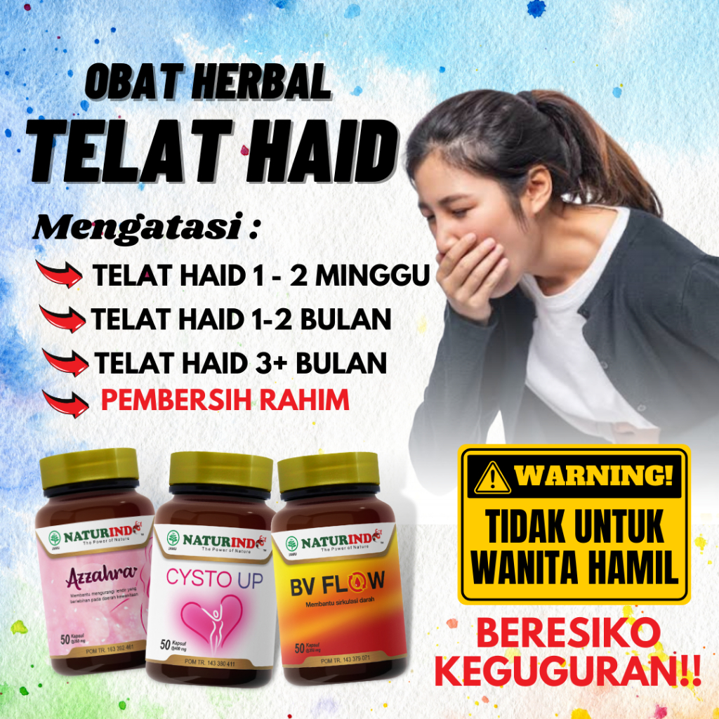 Jual Obat Telat Haid Paling Ampuh PCOS Menstruasi Jamu Terlambat Datang