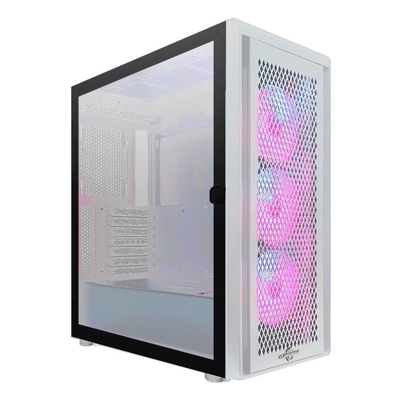 Jual CASING Cube Gaming Stalla ATX Mid Tower Case Left Side Glass Door ...