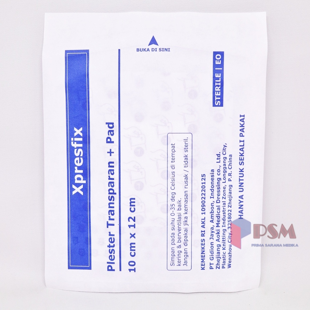 Jual Xpresfix 10x12cm Plester Luka Operasi Anti Air Transparan+Pad ...