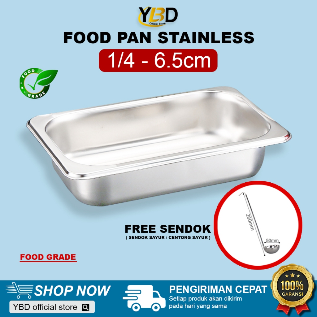 Jual Food Pan Stainless X Cm X X Cm Wadah Food Pan Prasmanan Stainless